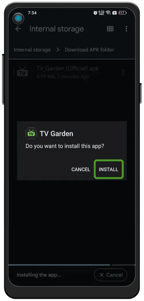 Install and open XMTV